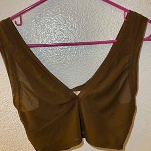 SHEER BROWN BRALETTE
